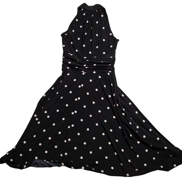 Chaps Black and White Polka Dot Dress Size: S Excellent Used Condition‎ - Picture 6 of 6